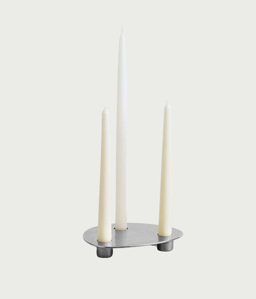 Trio Candle Holder Aluminum images